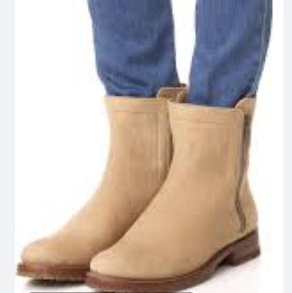 Frye Shoes - Frye Natalie Double Zip Leather Bootie - Size 7.5